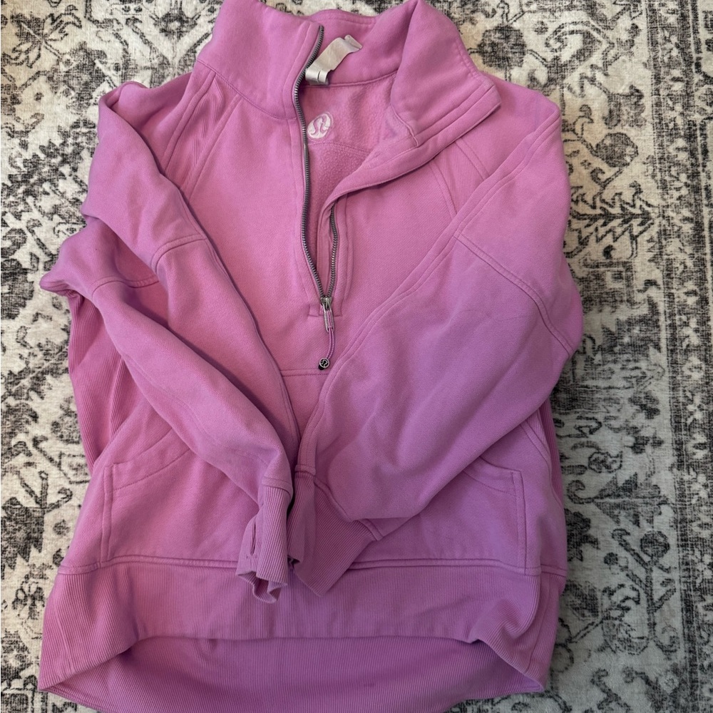 Lululemon Pink Half-Zip Pullover